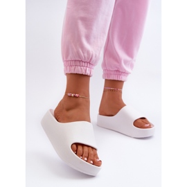 Ženske Airaplea pjenaste japanke s platformom, bijele bijela 2