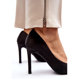 Sweet Shoes Crne Fairine štikle s mašnom 4