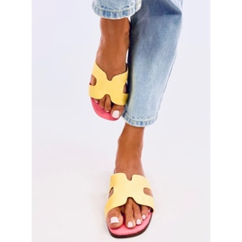 Kalani Žute ženske papuče žuta boja 2