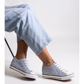 Bez marki Plave sjajne Jadwa tenisice plava 1