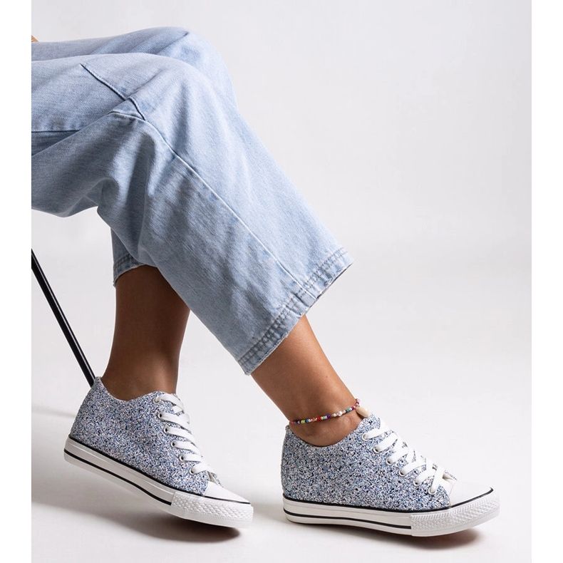 Bez marki Plave sjajne Jadwa tenisice plava 1