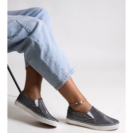 Crne sjajne Lublubah tenisice crna 1