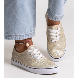 Merri zlatne sjajne tenisice zlatna 1