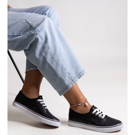 Merri crne sjajne tenisice crno 1