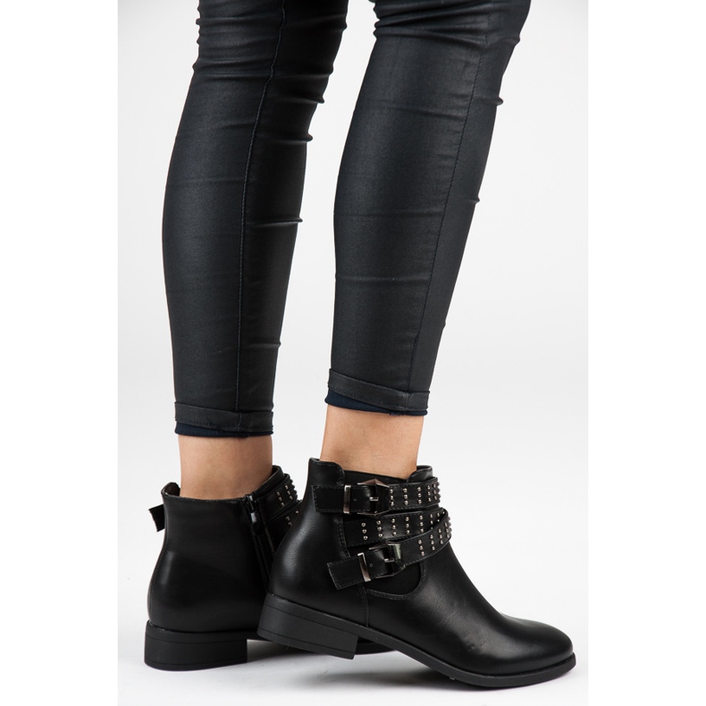 Seastar Crne Chelsea čizme s kopčama crno 1