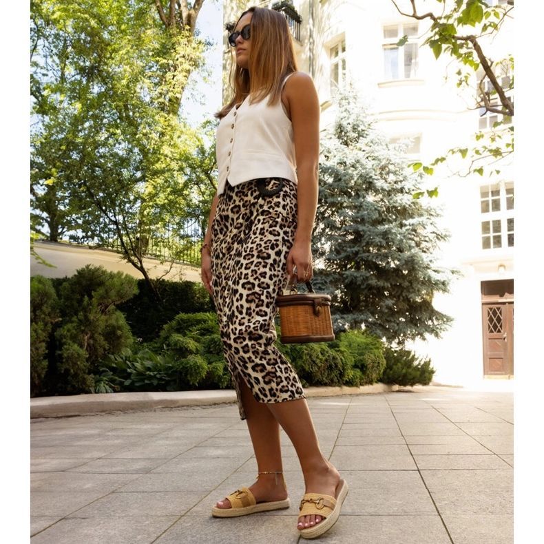 Žute japanke sa zlatnom kopčom marke Feorie žuta boja 2