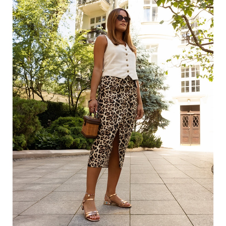 Ružičaste Rababa sandale na nisku petu ružičasta 1