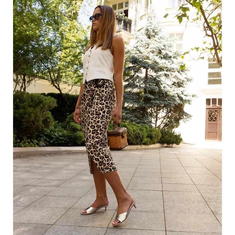 Maloua zlatne tobogane s niskom petom zlatna 2