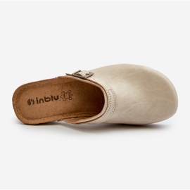 Ženske klompe na nisku petu Inblu BL000004 Bež 1