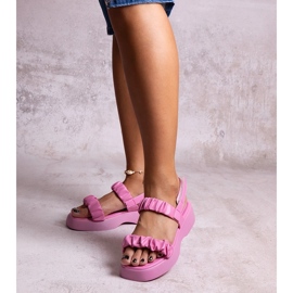 Dashi roze sandale s debelim potplatom ružičasta 1