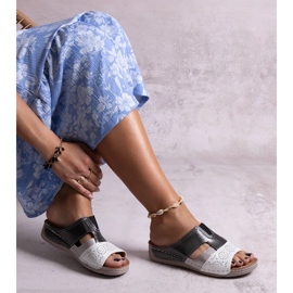 Bijelo-crne sjajne Saminar japanke bijela 1