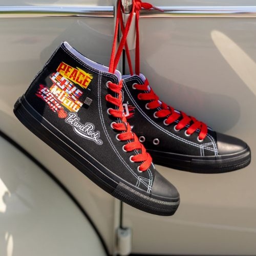 Muške visoke tenisice - 30. Pol 'AND'ROCK X Big Star OO174801 - pretprodaja crna 2