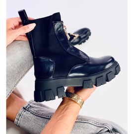 Čizme s gornjim dijelom čarapa Ragna Black crna 1