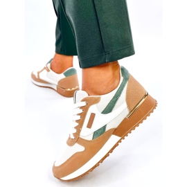 Ženske sportske tenisice bijele i bež boje bijela 3