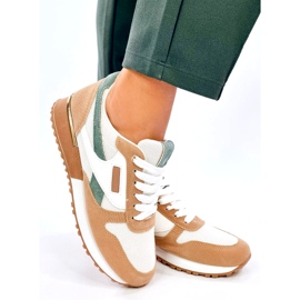 Ženske sportske tenisice bijele i bež boje bijela 2