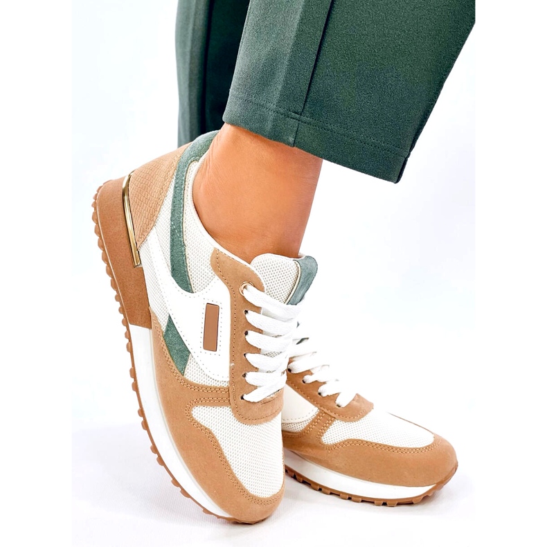 Ženske sportske tenisice bijele i bež boje bijela 2