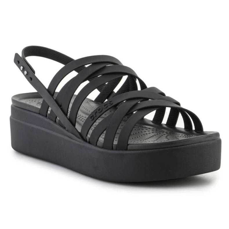 Crocs Brooklyn Strappy Lowwdg sandale 206751-001 crna 1