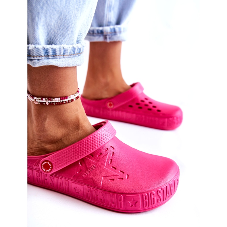 Lagane ženske papuče Kroks Big Star II275007 Fuchsia ružičasta 3
