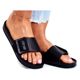 Ženske papuče Big Star s kopčom crne FF274A389 crna 4