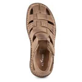 Olivier Muške sandale 467 smeđe smeđa 5