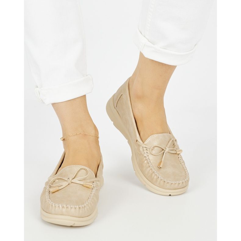 Seastar Zlatne udobne mokasine od ekološke kože zlatna 2