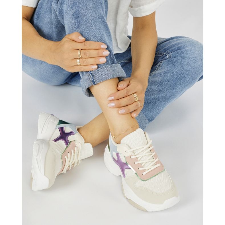 Seastar Raznobojne ženske tenisice bež 1