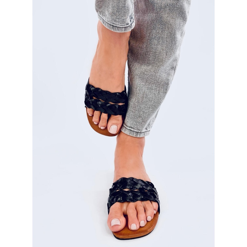 Ženske papuče Emery Black crna 2