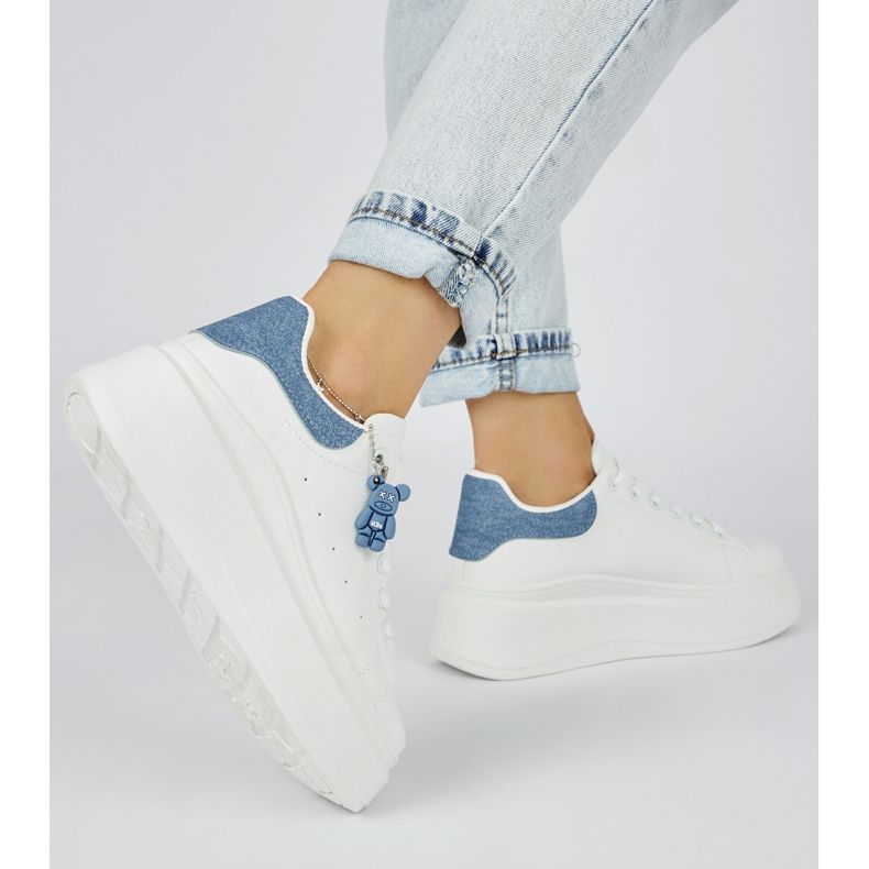 Ženske bijele cipele s platformom bijela 1