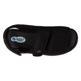 Dr.ORTO Befado muške sandale na čičak, pu 077M001, crne crna 3