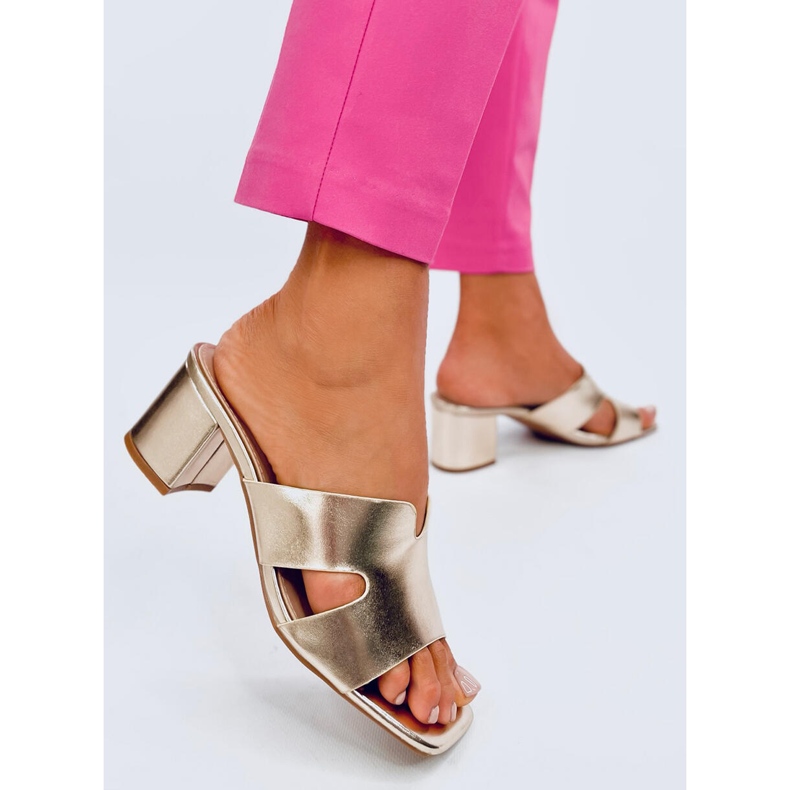 Vallon Gold japanke na visoku petu zlatna 2