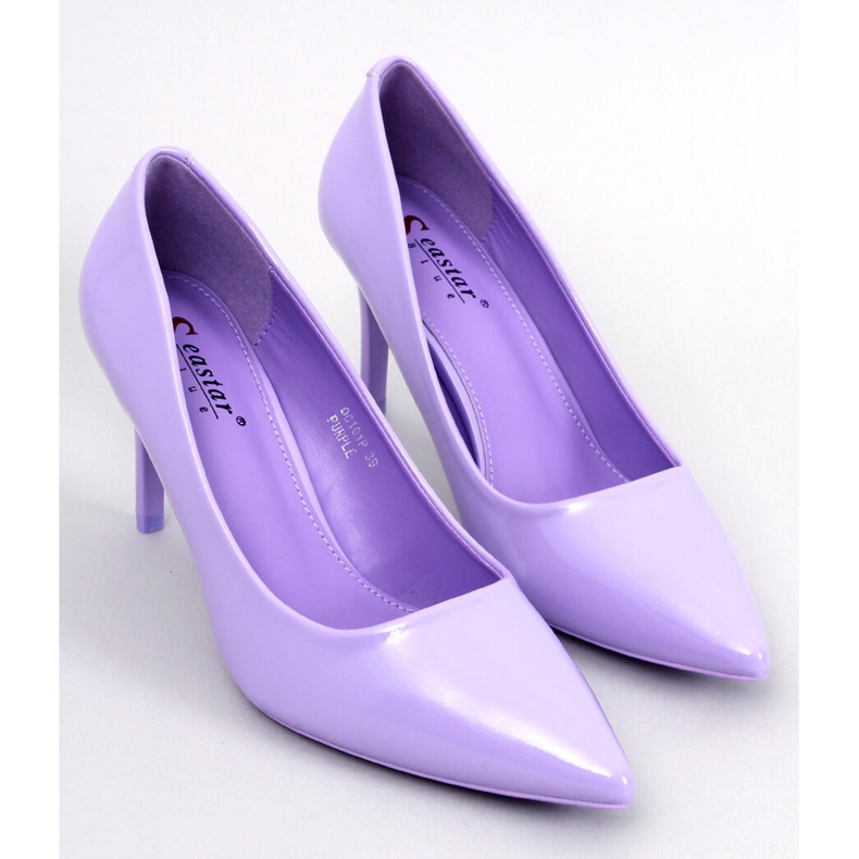 Charlotte Purple lakirane stiletto cipele ljubičasta 1