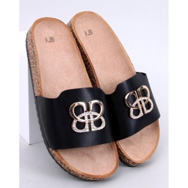 Ibanei japanke od crnog pluta sa kamenčićima 1