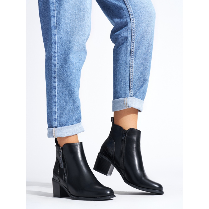 Crne elegantne gležnjače crna 1