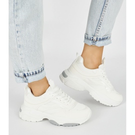 Sportske bijele cipele s debelim potplatom bijela 2