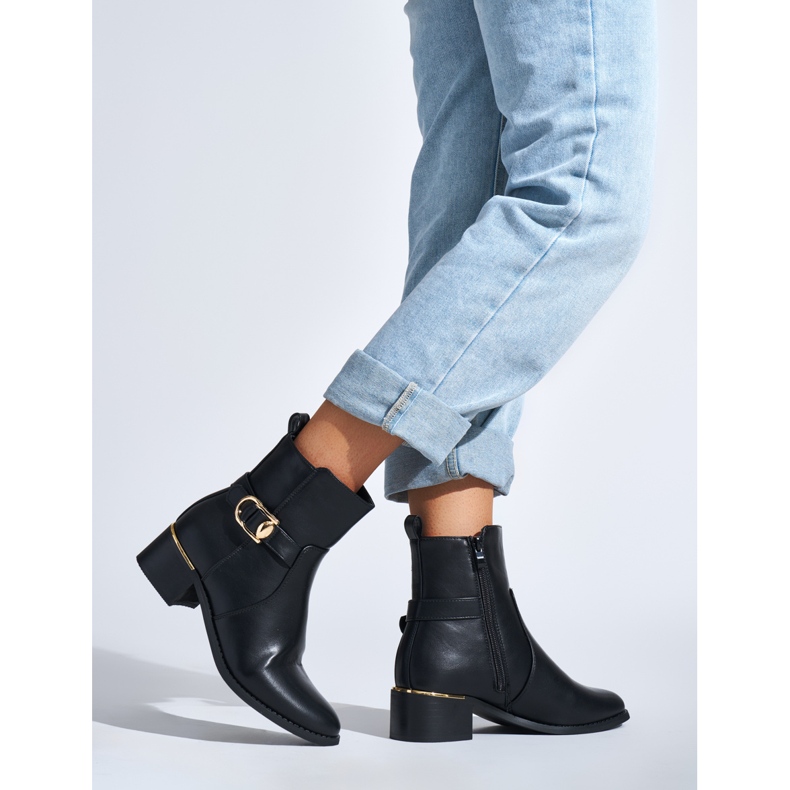 Crne elegantne gležnjače crna 1