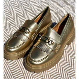 PH2 Ženske mokasine od eko kože sa zlatnim ukrasom Zanita 1