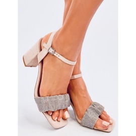 Sandale s visokom potpeticom iz Dash Nude bež 1