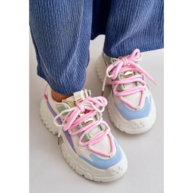 Ženske tenisice na debeo đon Višebojna Nevela bež 2