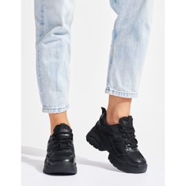 Crne tenisice s debelim potplatom crna 1