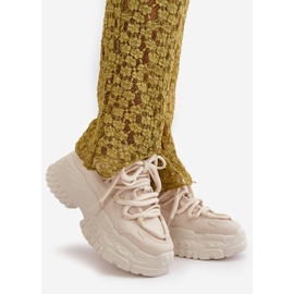 Ženske svijetlo bež tenisice na debeo potplat Nevela 1