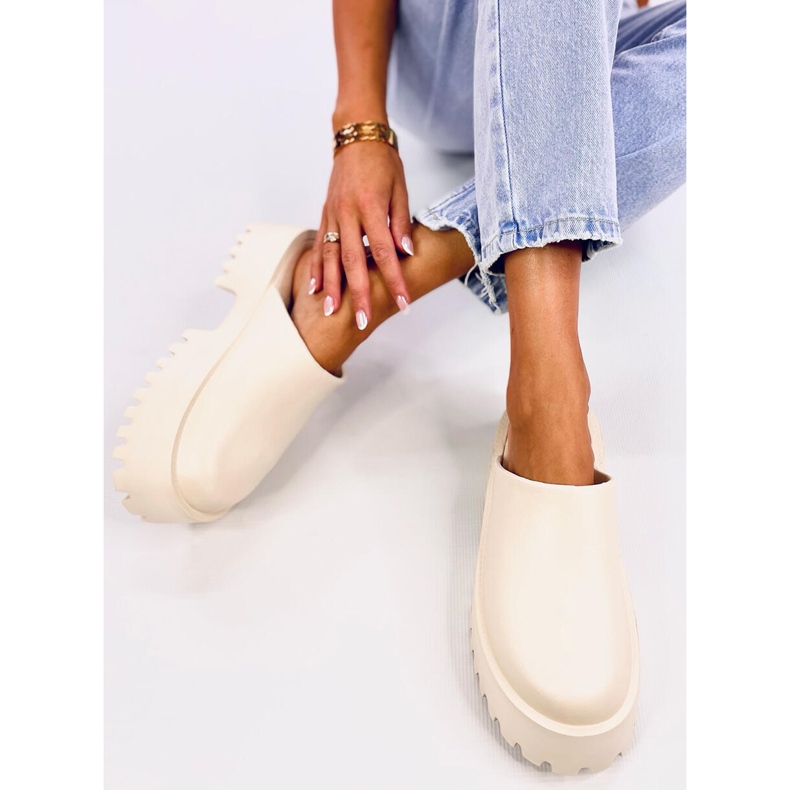 Ernest Beige pjenaste klompe bež 2