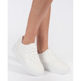 Bijele ženske sportske cipele s platformom bijela 1