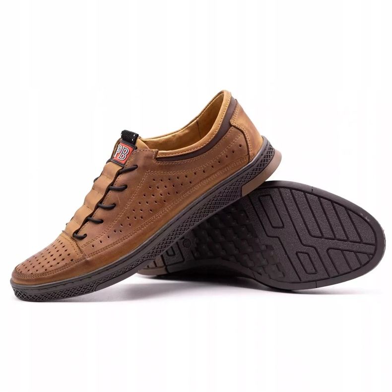 Polbut Muške kožne cipele K22P camel smeđa 1