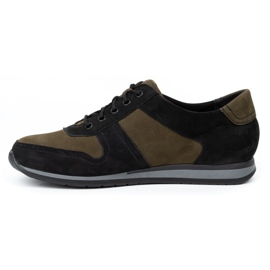 WASAK Muške kožne tenisice 0234W, crno-zelene 1