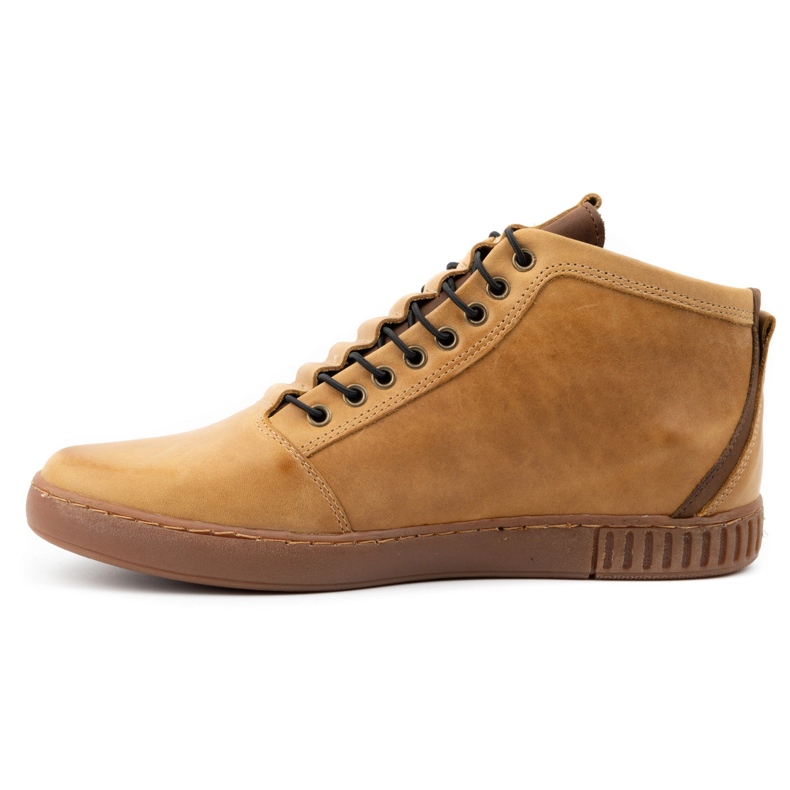 Polbut Muške izolirane kožne gležnjače 2122 smeđe smeđa 1