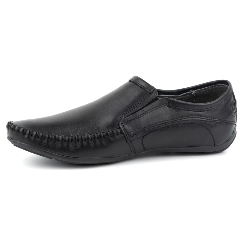 Olivier Muške kožne slip-on mokasine 4206 crne crno 1