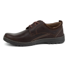 Olivier Muške kožne ležerne cipele na vezanje 309GT smeđe smeđa 1