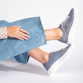 Plave cipele s platformom od antilop kože plava 1