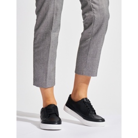 Crne kožne ženske tenisice Sergio Leone crna 1