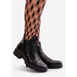 Izolirane ženske čizme od eko kože Black Verietta crna 1
